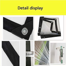 qx Telone Tenda Teloni Ombra Vele Telone Impermeabile Trasparente, Panno Isolante in Plastica Tenda Antipioia per Balcone Panno Raccolto, 120 G/Metro Quadro (Dimensioni: 2X5M),2X8M,2X8M