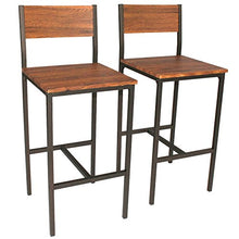 yelloo MOD. Venice Set 2 SGABELLI Bar Marrone Sgabelli Alti Sgabelli da Bar Mobili Cucina Arredamento