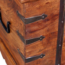 XINGLIEU Baule portaoggetti Marrone, Baule portaoggetti in Legno, Tavolo supplementare, 90 x 40 x 40 cm
