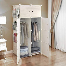 Kylincss Armadio Armadio Armadio Armadio Portatile Armadi per Camera da Letto Armadio Armadio Guardaroba Appendiabiti Organizzatore con Ante