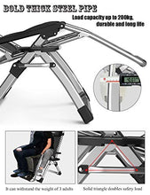 MJ-Brand Sedie Zero Gravity Patio Esterna del Prato Inglese reclinabili per Heavy People Garden Beach Deck Sdraio Supporto 200kg
