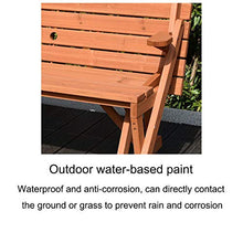 household products Panchina da Giardino, panchina Multifunzionale in Legno massello per Balcone Doppio per Il Tempo Libero, panchina da Giardino con Tavolo commutabile