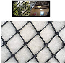 Protective net decoration / Protezione dei bambini Nero netto ringhiera del balcone della scala di sicurezza Net scherza l'animale domestico del gatto Protezione rete di carico Scala di corda di sicur
