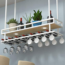 Organizza la Cucina Portabottiglie Sospeso da Soffitto,Scaffale Sospeso Decorazione per Bar Ristoranti Cucine/Club di Cantine Commerciali