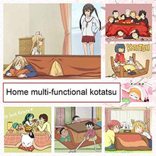 Tavoli Kotatsu, Tavolino Tatami Pieghevole, Set Futon Stufa Giapponese Addensato, 4PCS (Tavolo Pieghevole, Stufa Sospesa, Trapunta Cashmere, Tappeto Futon),B