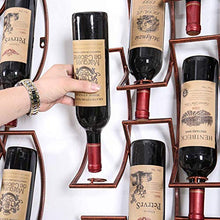RUXMY Armadietto per Vino Portabottiglie per Vino in Metallo Portabottiglie per Vino sospeso in Metallo Portabottiglie per Vino | Altezza Regolabile | Portabottiglie da Vino sospeso a Parete | Bic