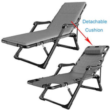 SHUAIIJUAN Sedia per il tempo libero domestico Giardino Lettino sedia di svago pieghevole reclinabile Sdraio da spiaggia Sedia da giardino con l'ammortizzatore Patio Lounge Chair Poltrone Relaxer Max.