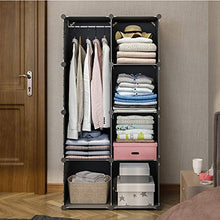 ZWYSL Appendiabiti Portatile Cabina Armadio Componibile Scarpiera Componibile Facile da Assemblare Organizer per Riporre I Vestiti Assemblaggio Senza Porta (Size : 75X41X147cm)