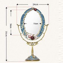 MMWYC Specchio for Il Trucco Specchio for Desktop Europeo su Due Lati Specchio for specchiera Princess Creative Specchio for Il Trucco Specchio for Il Trucco del Desktop