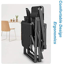 XLYYHZ Sedia Zero Gravity Lettino Prendisole ， Sedia da Esterno Zero Gravity ， Sedia da Giardino Pieghevole in Metallo Sedia da Giardino reclinabile Relaxer con Cuscini Marroni Spessi Chaise Lounge
