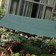 FANGJIE Rettangolare Telo da Sole in 75x550cm HDPE frangivento con Occhielli per Balcone Giardino, Verde