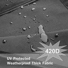 TOHOYOK Patio Copertura Ombrellone, 420D Oxford Panno Giardino ombrellone Coperchio di Protezione, 280 Centimetri Protezione Solare Resistente all'Acqua e alla Polvere ombrellone, 5 Pezzi, Nero