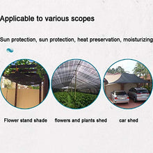XIAOXIAO Rete ombreggiata Parasole Net-Encrypted Sunscreen Outdoor Car Garden Flower Sunshade Net Sunscreen Mesh Termica Nero Multi Size (Size : 2x6m)
