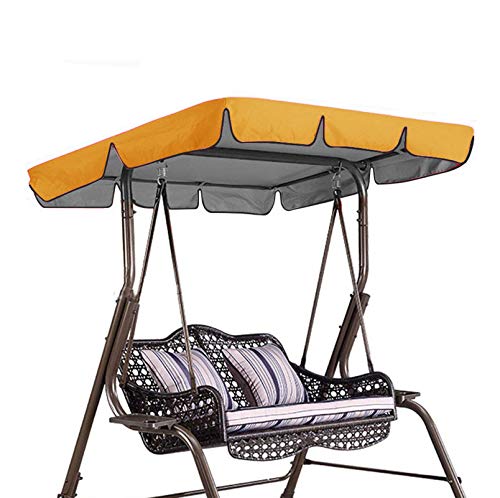 SXMY Copertura di Ricambio per Dondolo, Tettuccio di Ricambio Universale per Dondolo da Giardino, Telo Parasole per Esterno in taffetà di Poliestere Impermeabile,004,249 * 185 * 18cm