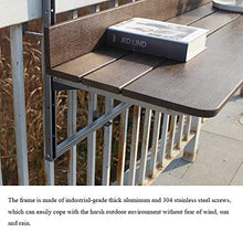 Tavolo d'attaccatura galleggiante, grande balcone tavolo pieghevole per bambini Scrivania per bambini Tavolo per il tempo libero per il piccolo spazio, uso domestico Uso (Dimensioni: 80Tioni; 37 cm, C