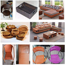 LANG ZI Vimini in Rattan in Plastica da 4 Mm / 8 Mm, Imitazione in Vimini in Rattan, Materiale per Riparazioni in Vimini per Mobili Fai-da-Te Riparazione per Maglieria Tavolo per Sedie in Rattan.