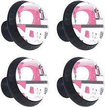 Set di articoli da cucire Pomelli per Porta Set di 4 Pomelli per Mobili Manopole per Cassetti Cucina Armadio Vetro