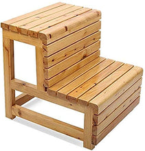 Sgabello Scaletta Pieghevole Step sgabello Sgabello da bagno in legno massello Doppio strato Step Step Bench Scaletta Bagno Bagno Pedale a pedale, protezione anticorrosione impermeabile antiscivolo (C