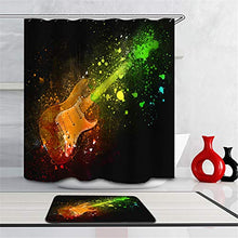 LIYAN Combinazione Bagno. Immagini Chiare E Colori Vivaci Rendono Il Tuo Bagno Pieno di Vita. Accessori da Bagno. Pittura Ad Acquerello Chitarra.