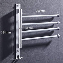 LHQ-HQ. Rotazione portasciugamani Bagno Rack Viti Quattro aste Ganci Punch-Liberi da Bagno Incorporato Alluminio dello Spazio Bagno mensola mensole a Parete portasciugamani Bagno