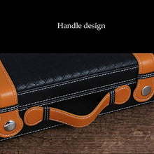 Guoda Umidificatore Sigari Humidor/Legno di Cedro Materiale/Portatile/umidità Costante/capacità Circa 25 Sigari/Dimensioni 27x20x8,5 Cm/Nero, Marrone (Color : Black)