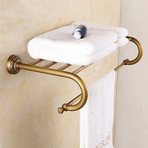 MBYW Portasciugamani Moderno Minimalista Portasciugamani Elegante per Il Bagno di Moda Portasciugamani Antico in Rame/Bagno Portasciugamani Europeo/Ciondolo Porta Oggetti in Metallo scolpito