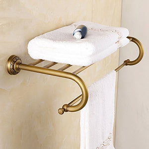 MBYW Portasciugamani Moderno Minimalista Portasciugamani Elegante per Il Bagno di Moda Portasciugamani Antico in Rame/Bagno Portasciugamani Europeo/Ciondolo Porta Oggetti in Metallo scolpito