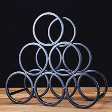 ZGQA-GQA Wine Rack, 3 Strati impilabile Wine Rack - Classic Wine Rack - Adatto for Bar, armadi, dispensa, ECC - 6 Bottiglie, Metal