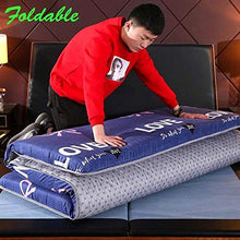 YOLL Portatile Pieghevole Futon Materasso Matrimoniale Singolo da Terra Tatami stuoie, Addensare Trapuntato Stile Giapponese Futon Rilievo di Materasso Coperta Campeggio per Dormitorio