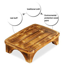 FXJ Sgabello Piede in Legno massello Sgabello Basso Bagno Bagno Water Antiscivolo Sgabello in Legno Soggiorno Ufficio poggiapiedi poggiapiedi (Color : Varnish, Dimensione : Piccolo)