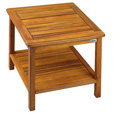 Deuba Tavolino Washington in Legno Acacia Oliato Interno Esterno 45x45x45cm Giardino terrazzo Patio Balcone