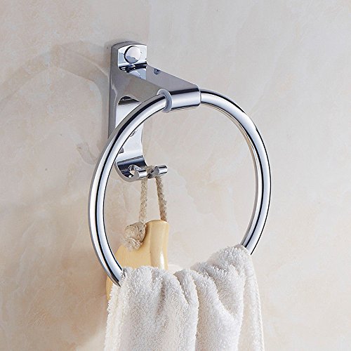 MBYW Portasciugamani Moderno Portasciugamani Elegante per Il Bagno di Moda Anello portasciugamani da Bagno Anello portasciugamani da Bagno in Acciaio Inox con Anello portasciugamani da 17.0 cm