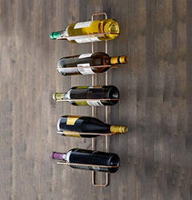 Leifeng Tower Classico Wine Rack Ferro Battuto Red Wall Rame Hanging 5 Bottiglie di Vino Rosso Squisito e Bello Facile da Usare Wild Style Strong Cuscinetto Grab Convenienza