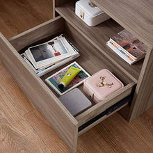 RCLD Comodini Armadietto in Noce Toilette Immagazzinamento Soggiorno Pompa Pompa Pannello a Base di Legno (Color : Brown, Size : 51 * 39 * 41cm)
