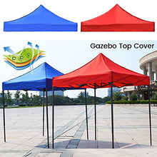 Keyohome Copertura Gazebo 3x3m Impermeabile Anti-UV in Tessuto Oxford Telo di Ricambio per Gazebo per Giardino Esterno (Blu)