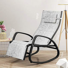 FUFU Sedie a Sdraio Sedia a Dondolo Chaise Longue per Il Tempo Libero Sedile per Il Tempo Libero Pigro con poggiapiedi Regolabile, 94 * 64 * 108 cm Pieghevoli