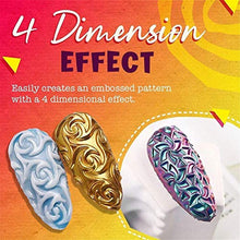 Set per unghie, scultura 4D Set di stampi per nail art Kit per la decorazione di arte per unghie Modello di stampa Polvere di bellezza per unghie e gel di cristallo per unghie unghie scultura 4D
