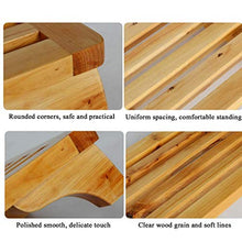 AYHa Bagno sgabello di legno Barrel Poggiapiedi Passo Bench piccolo sgabello rettangolo sgabello da doccia Sgabello Pedale impermeabile antiscivolo Doccia Bench