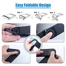 Supporto PC Portatile Pieghevole Tavolino per Laptop Tavolino Portatile da Letto Supporto Notebook Alluminio con Fori di Ventilazione & Piattaforma Porta Mouse (003)