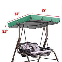 XIYAN Copertura Battente di Ricambio Universale, Tetto a baldacchino da Sole Swing Tetto Antipolvere all'aperto Tenda duratura per Giardino da Giardino all'aperto 190 * 132 * 15 cm,A