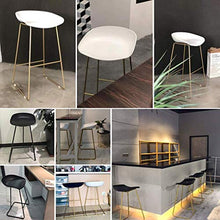 XHCP Mobili da Soggiorno Sgabelli Sgabelli da Bar Bianchi Sgabelli da Bar Senza braccioli Moderni e contemporanei con Gambe in Metallo Ergonomia Sedile in plastica Sedia da Ufficio/pu