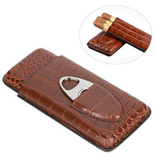 Qqmora Custodia per sigari in Pelle Humidor PU Custodia per sigari Regalo da Uomo Accessorio per sigari Custodia per sigari per Proteggi sigari