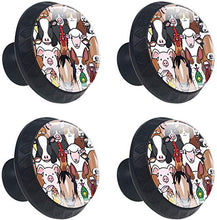 Viola Dolce Fresco Modello Viola Pomelli per Porta Set di 4 Pomelli per Mobili Manopole per Cassetti Cucina Armadio Vetro