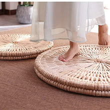 DFSDG Tatami Spessa Tappetino a Terra molo Rattan Famiglia Cattail tè Cerimonia Sgabello futon Seduto Comodamente Mentre Ti muovi