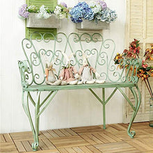 GaoF Panchina da Giardino per terrazza Panchina da Giardino Panchine per Il Tempo Libero, panchine in ghisa Resistenti alle intemperie e antiruggine, panchina da Cortile a 2 posti con Schienale e