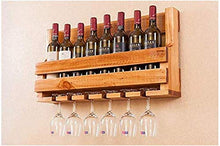 JBNJV Espositore per portabottiglie da Vino in Legno massello Espositore per portabottiglie in Vetro da Ristorante Semplice da Ristorante, Creativo, portabottiglie