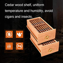 Acciaio Inossidabile Cigar Cabinet Idratante Governo Cedro Spagnolo Di Legno Della Struttura 100 Cigar Cabinet Cigar Humidor Può Visualizzare Umidità Regalo ( Color : Black , Size : 25*50*45cm )