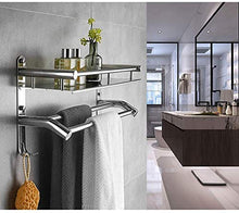 Portasciugamano Portasciugamani Mensole Per Bagno Mensola Multifunzionale Per Bagno 304 Portasciugamani Da Bagno In Acciaio Inox Mensola Portasciugamani Doppia Alta E Bassa Con Ganci M Portasciugamani