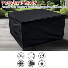 HTLLT 210D Poliestere Impermeabile Giardino Patio Copertura per Mobili Rettangolare per Mobili da Giardino Set Nero Argento,Silver-160 * 140 * 100cm