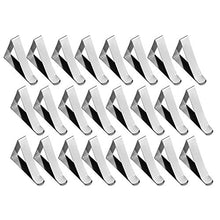 Camisin - 24 clip per tovaglia in acciaio, antiscivolo, regolabile, per feste, picnic